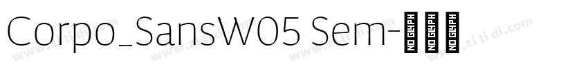 Corpo_SansW05 Sem字体转换